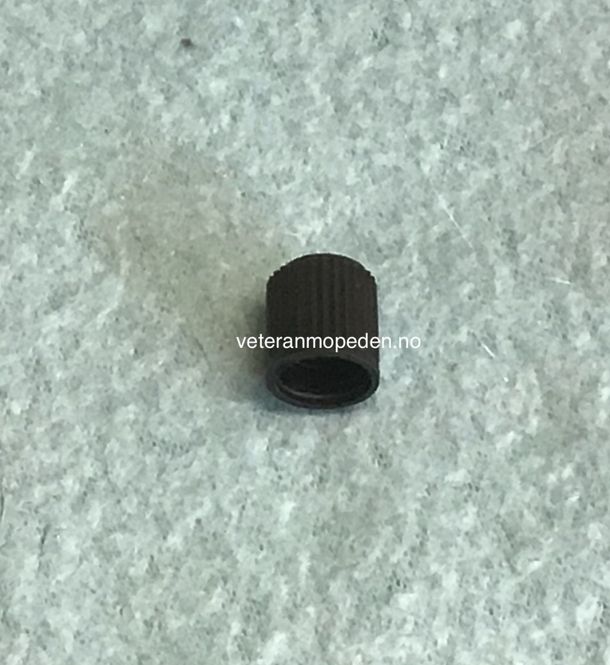 Hovedbilde Ventilhetter, sort plast